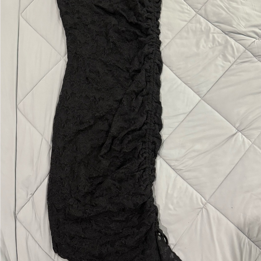 Fashion Nova Black Lace Midi Dress